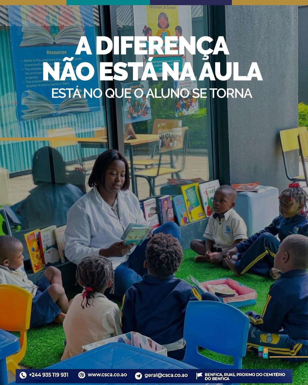 Aluno angolano concentrado numa actividade prática